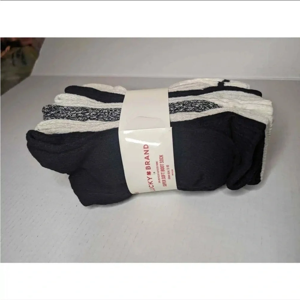 Lucky Brand Ladies' Boot Sock 6-pair Pack NEW